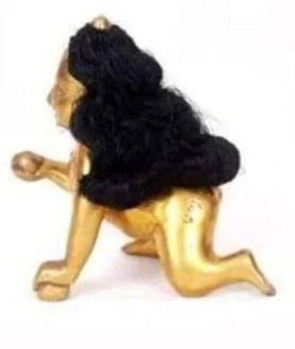 LADDU GOPAL KESH / HAIR / BAAL SIZE 0 Deity Ornament  (LADDU GOPAL KESH / HAIR / BAAL SIZE 0) - Image 2