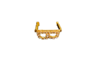 Goggles for Ladoo Gopal in Golden with Stone Detailing for Idol Decoration