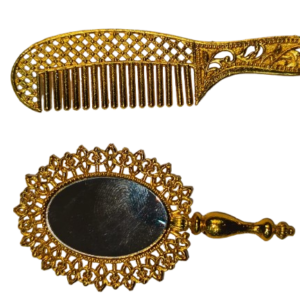 Mirror and Comb Combo for Ladoo Gopal Idol Shringar and Temple Decor