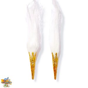 Chawar Set of 2 – Sacred Fly Whisks for Laddu Gopal Worship
