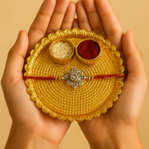 Golden Pooja Thali