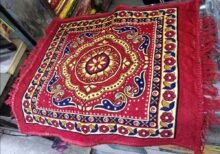 Red Velvet Pooja Aasan for Daily Pooja & Meditation