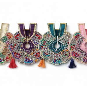 Multicolor Laddu Gopal Poshak with Mala