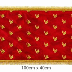 Red Velvet Om Pooja Chunni