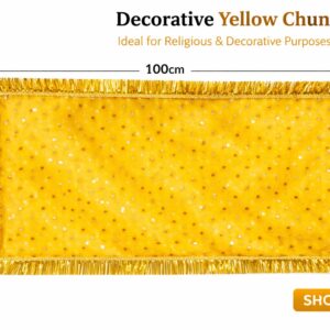 Decorative Yellow Chunni