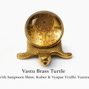 Vastu Brass Turtle with Kubera Yantra