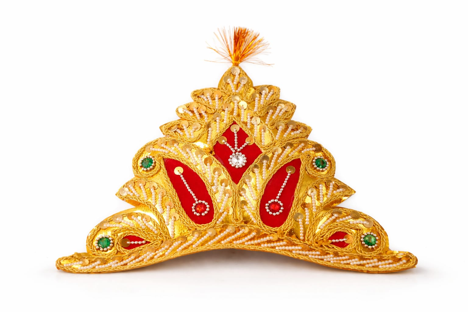 Premium Mukut for Murti with Stone Work