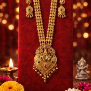 Lakshmi Gold Necklace Set