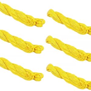 Yellow Janau – Sacred Cotton Thread for Puja and Religious Rituals 20pcs