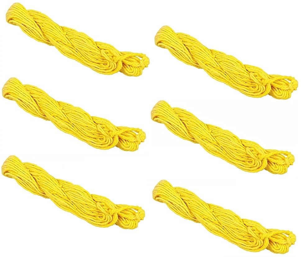Yellow Janau – Sacred Cotton Thread for Puja and Religious Rituals 20pcs